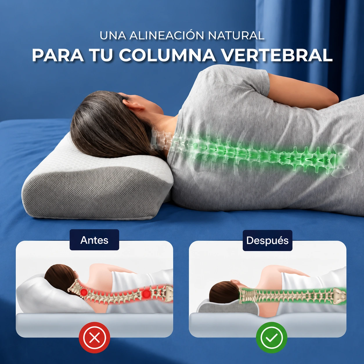 Almohada Cervical Viscoelástica | Cervicalia™ - Imagen 2